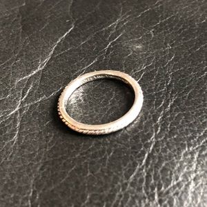 925 Silver Ring Beaded Ring